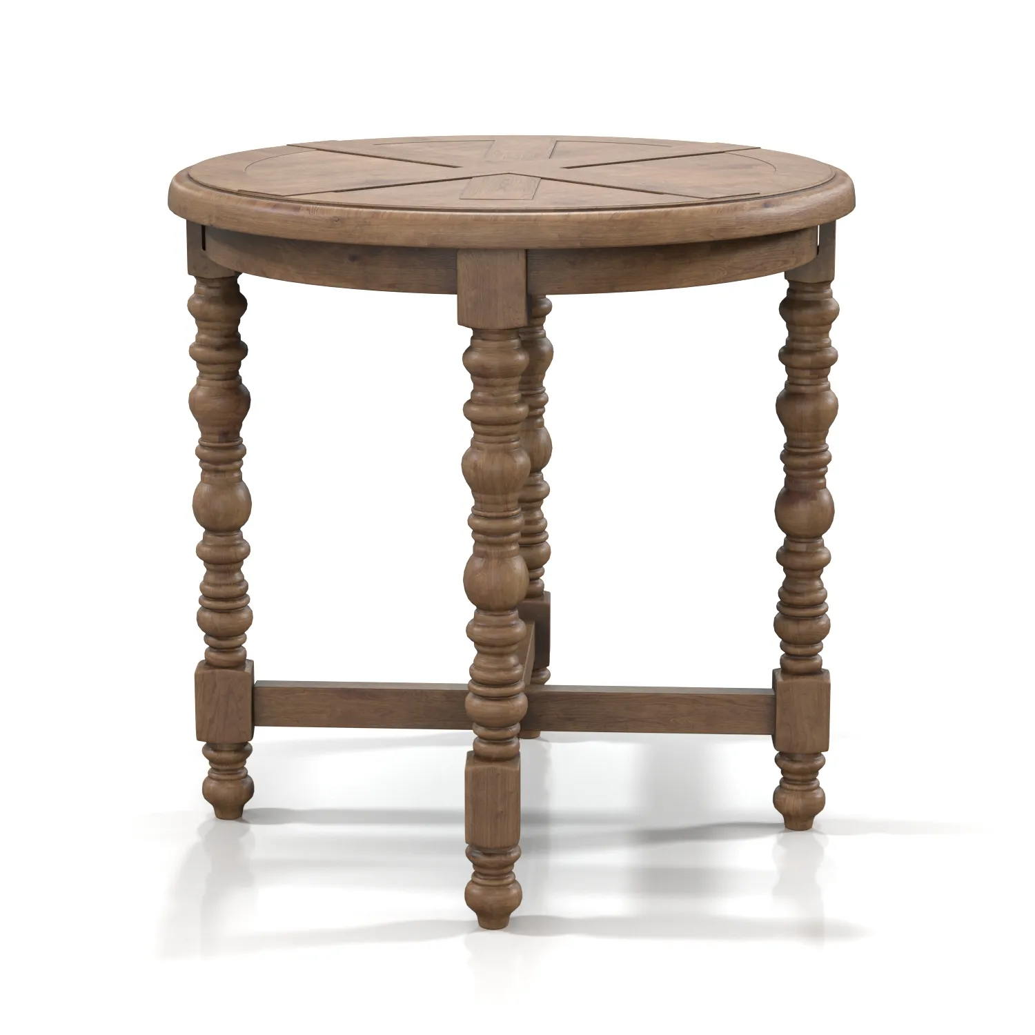Spindle Side Table 3D Model_03